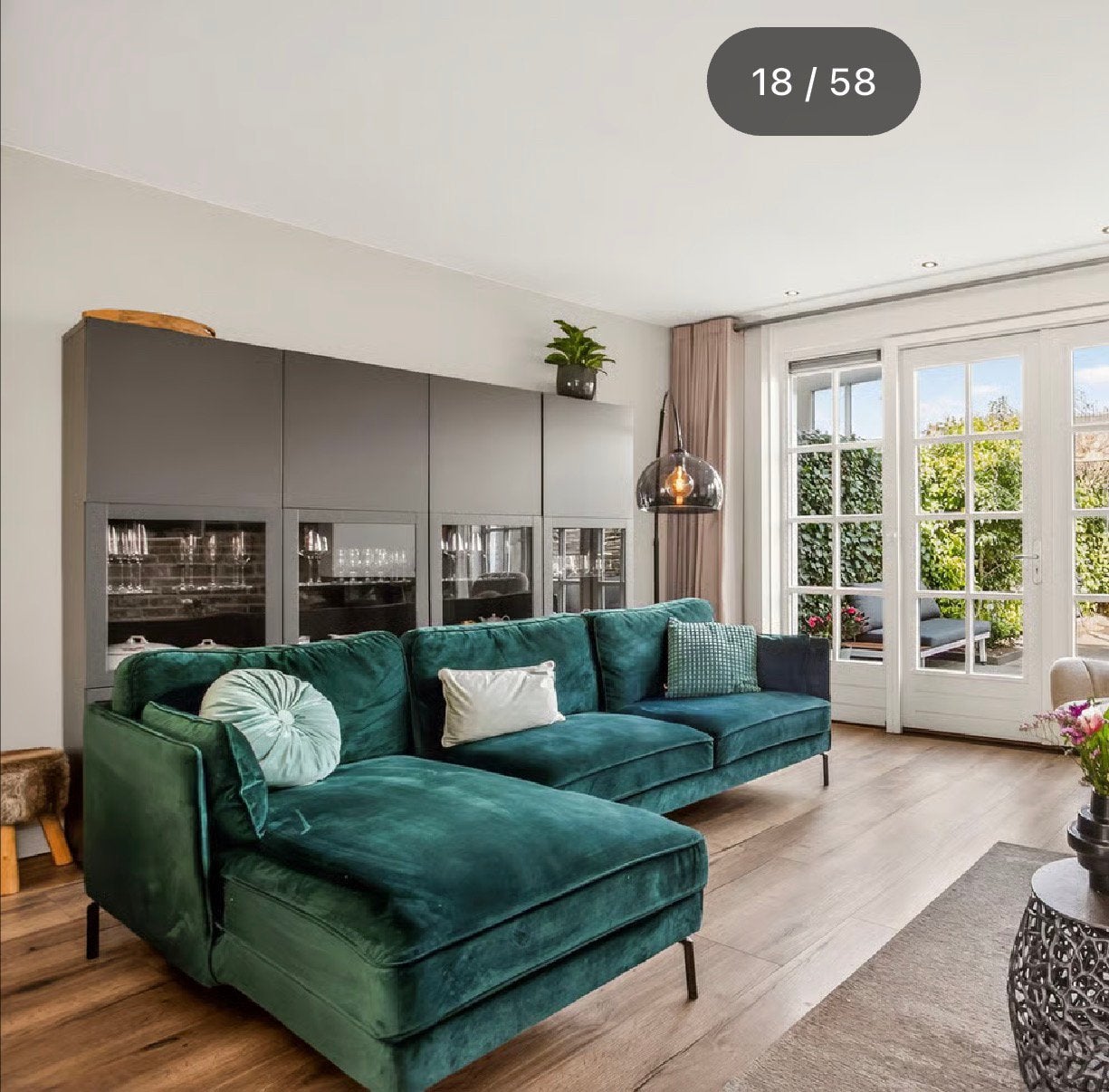 IKEA BESTÅ kast donkergrijs 240x40x192 – 4 delen – z.g.a.n., Ophalen, Zo goed als nieuw, 200 cm of meer, 25 tot 50 cm