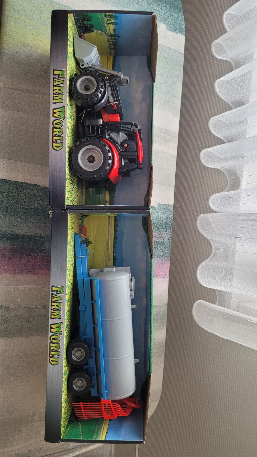 Farm World Tractor met voorlader en tankwagen speelgoed, Ophalen of Verzenden, Nieuw, Jongen of Meisje