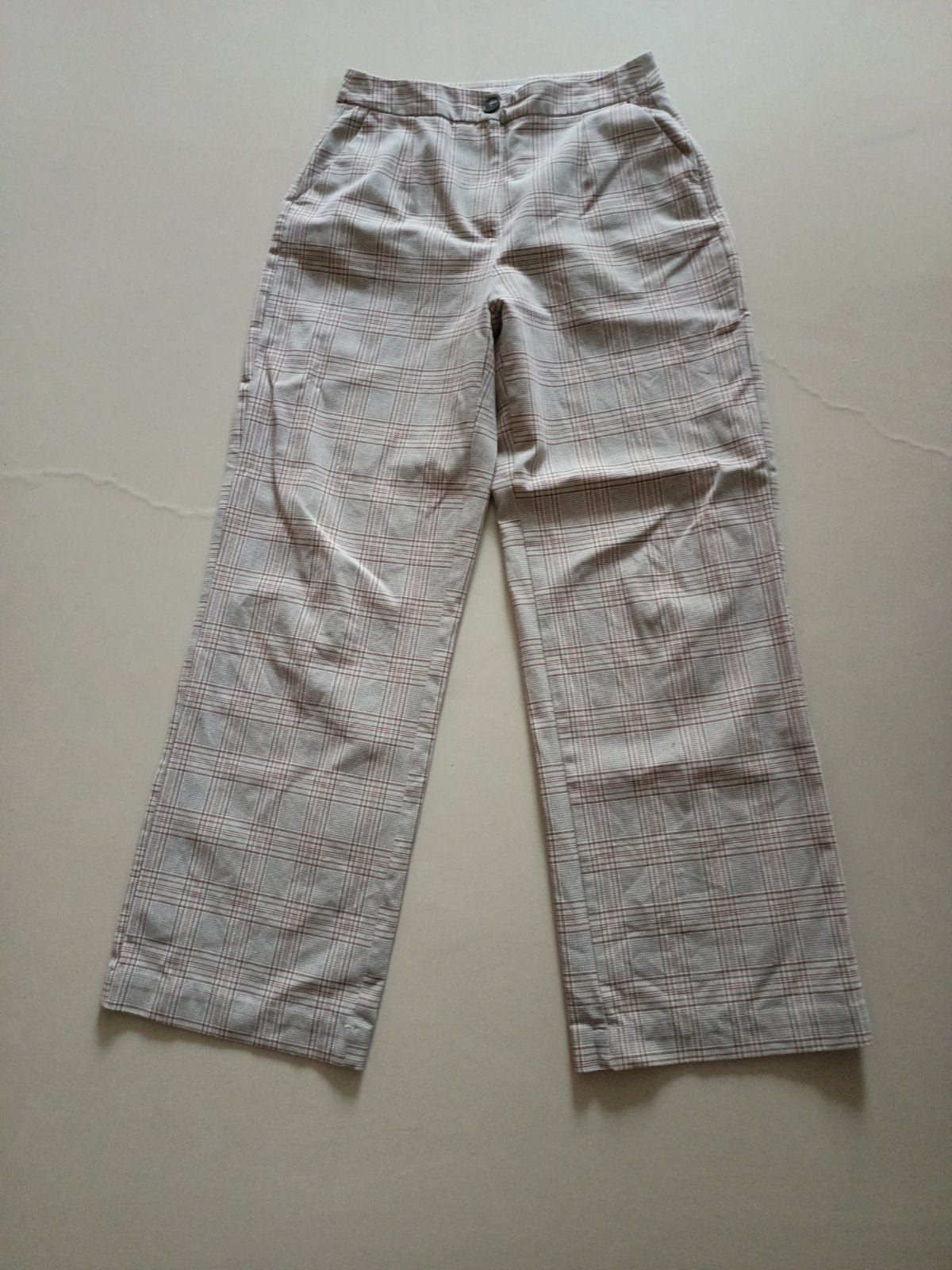 Tally Weijl geruite broek - Maat 38 (M), Maat 38/40 (M), Tally Weijl, Beige, Ophalen of Verzenden