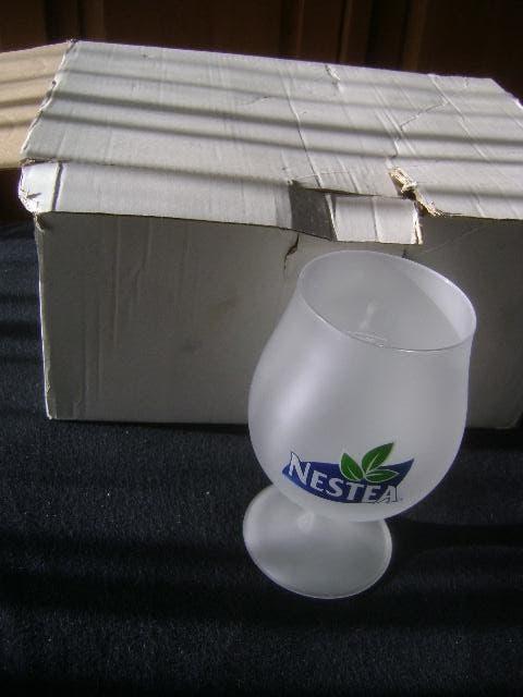 Nestea Ice Tea glazen ( nieuw) mat glas 20 cl., Huis en Inrichting, Keuken | Servies, Glas of Glazen, Nieuw, Ophalen of Verzenden