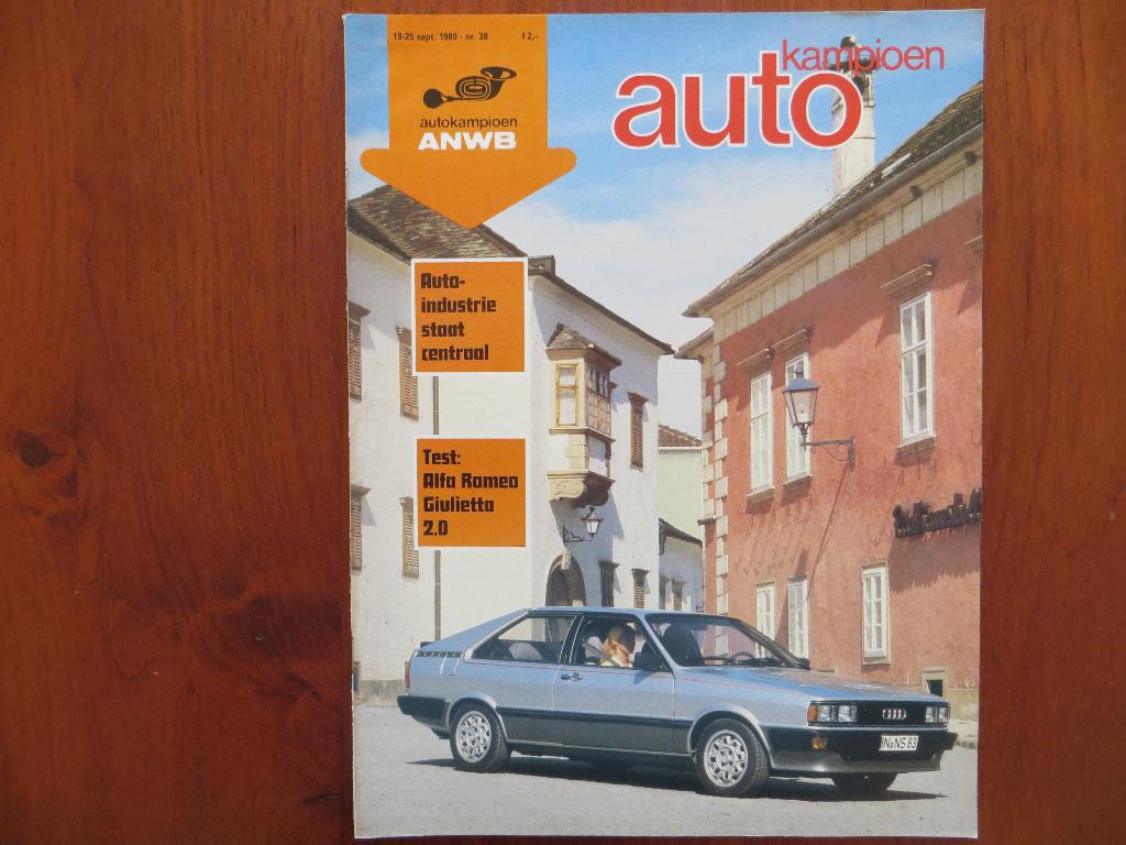 Autokampioen 38 1980 Alfa Romeo Giulietta 2.0, Audi Coupé, Ophalen of Verzenden, Nieuw, Alfa Romeo