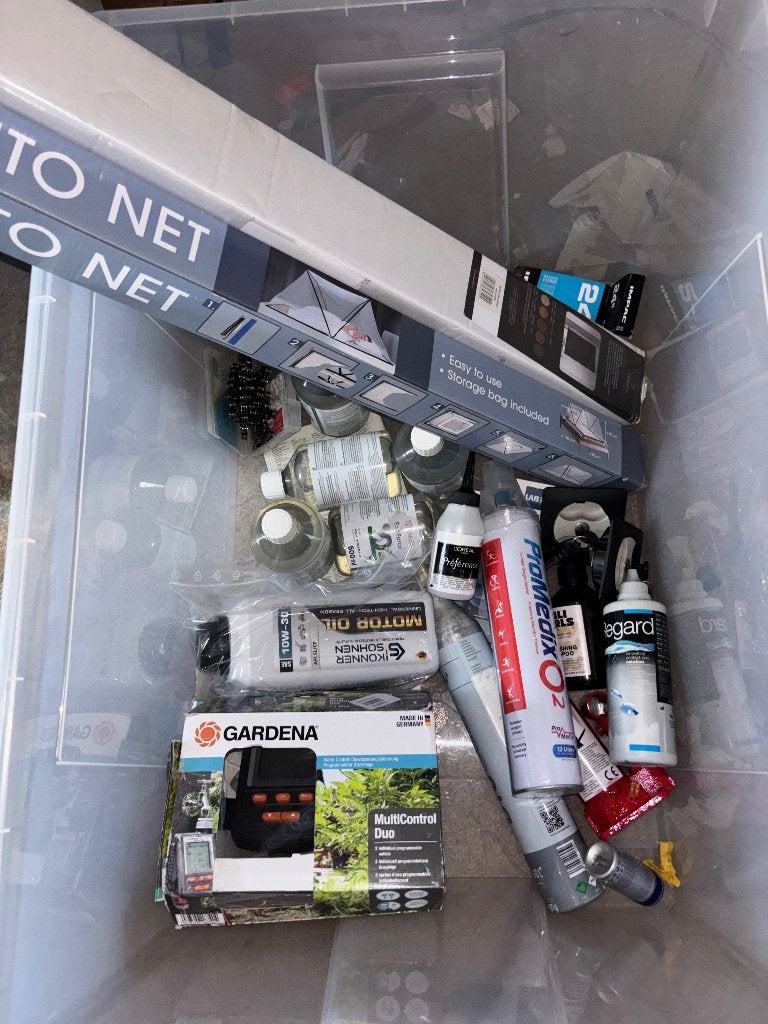 diverse rommelmarkt spullen een groote doos vol, Ophalen of Verzenden, Zo goed als nieuw