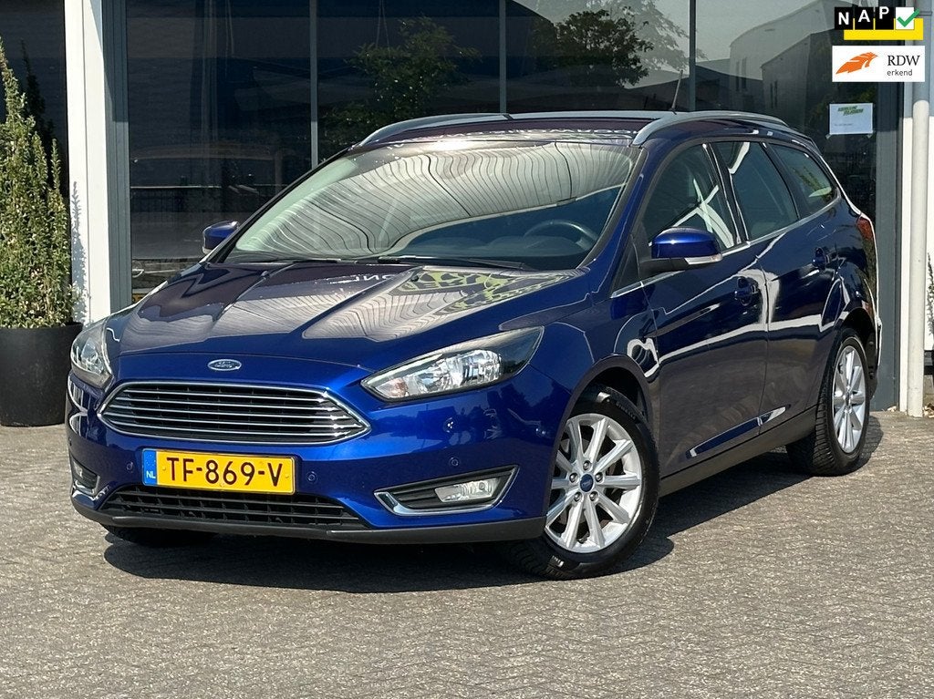 Ford Focus Wagon 1.0 Titanium / Uitstekende staat, Auto's, 125 pk, Gebruikt, Euro 6, Blauw