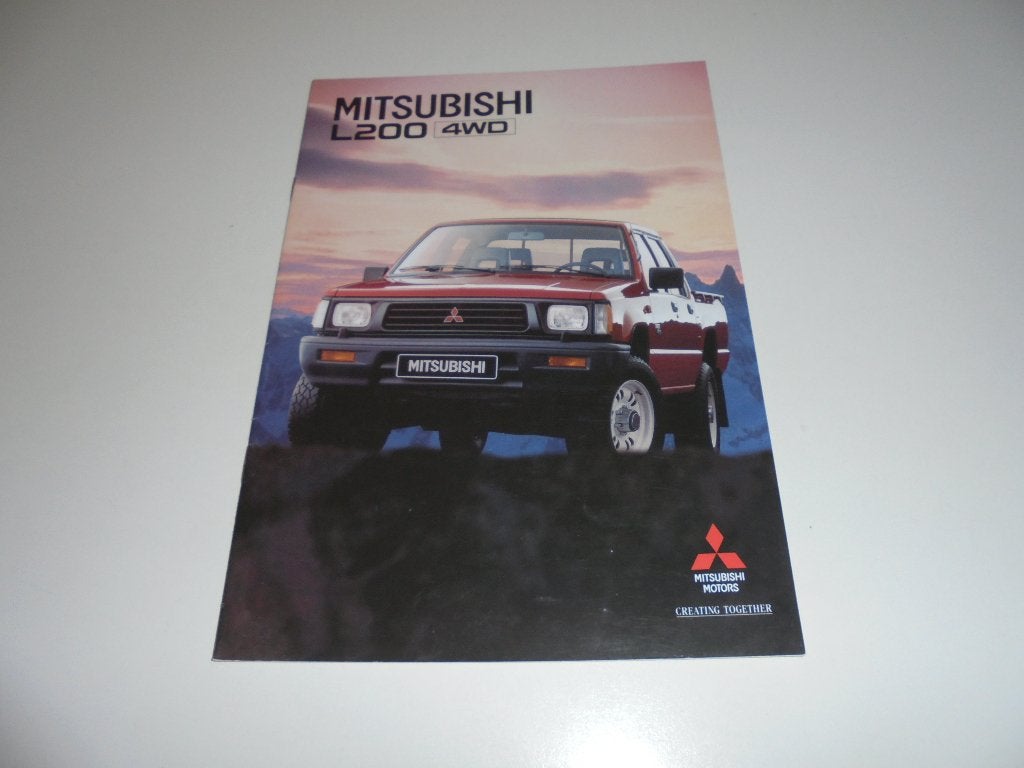 brochure Mitsubishi L200 4WD  1995, Ophalen of Verzenden, Zo goed als nieuw, Mitsubishi