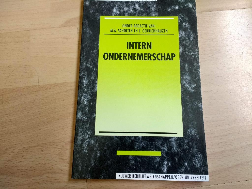 Intern ondernemerschap, Scholten, Gerrichhauzen nieuw boek, Boeken, Studieboeken en Cursussen, Nieuw, HBO, Alpha, Ophalen of Verzenden