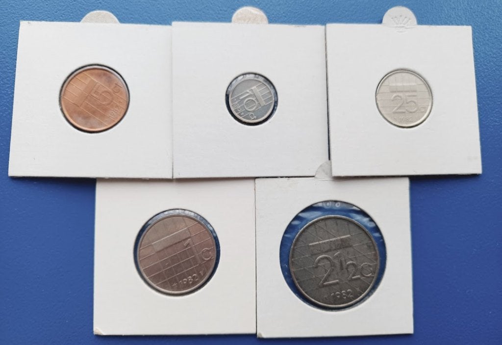 Jaarset Nederland 1982 "normale uitgifte", Verzenden, Koningin Beatrix, Overige waardes, Setje