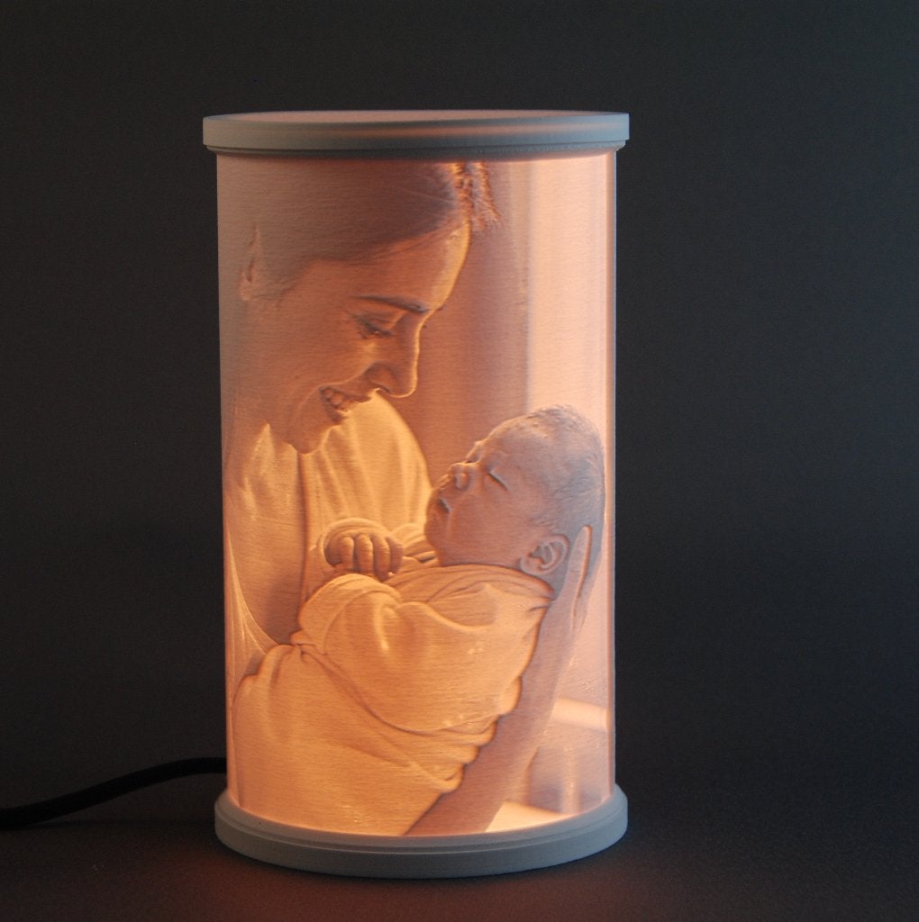 Unieke 3D Print Lamp met Jouw Foto's, Kunststof, Verzenden, E14 (klein), Nieuw