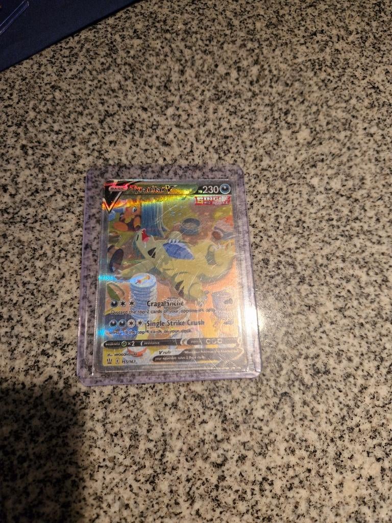 Tyranitar V #155 (Proxy), Hobby en Vrije tijd, Verzamelkaartspellen | Pokémon, Ophalen of Verzenden, Zo goed als nieuw