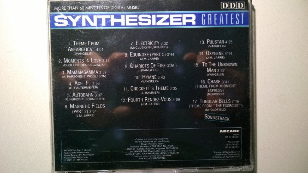 Synthesizer Greatest Volume 1, Ophalen of Verzenden, Zo goed als nieuw, Album