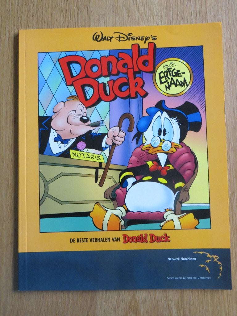 Speciale editie Donald Duck als erfgenaam, Gelezen, Ophalen of Verzenden, Walt Disney, Eén stripboek