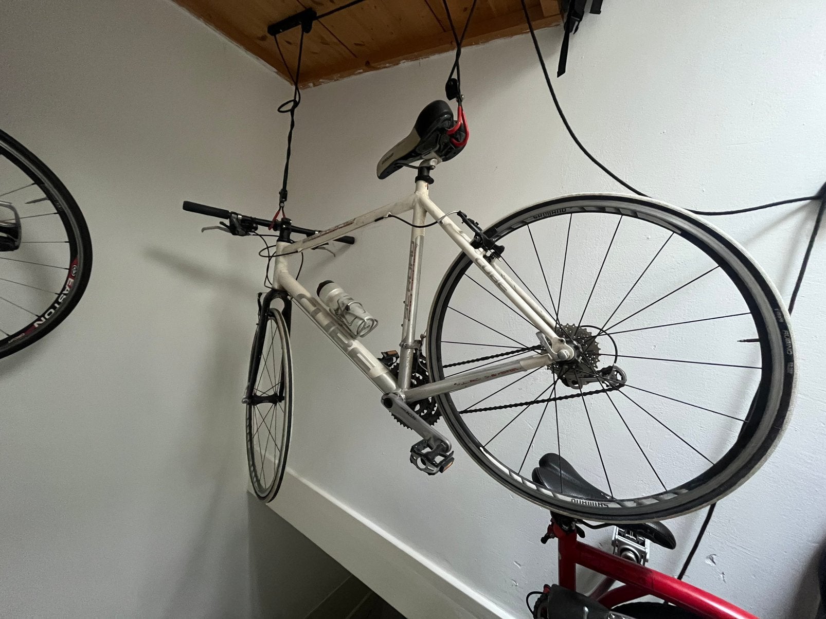Racefiets cube wit, 28 inch, Gebruikt, Velgrem, Aluminium