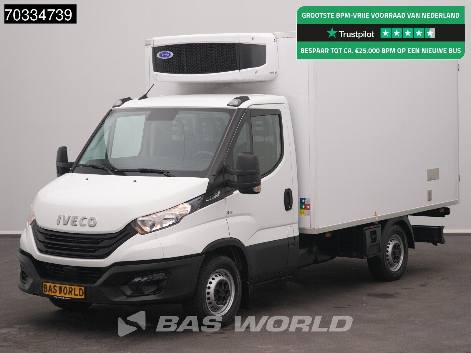 Iveco Daily 35S16 Automaat Koelwagen Vriezer Zijdeur Achterd, Auto's, Automaat, Stof, Gebruikt, Euro 6