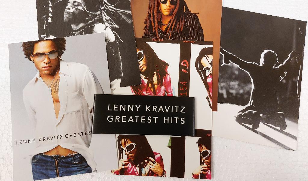 Lenny Kravitz 5 PROMO KAARTEN Greatest Hits 2000, Verzamelen, Verzenden, Nieuw, NvT, Foto of Kaart