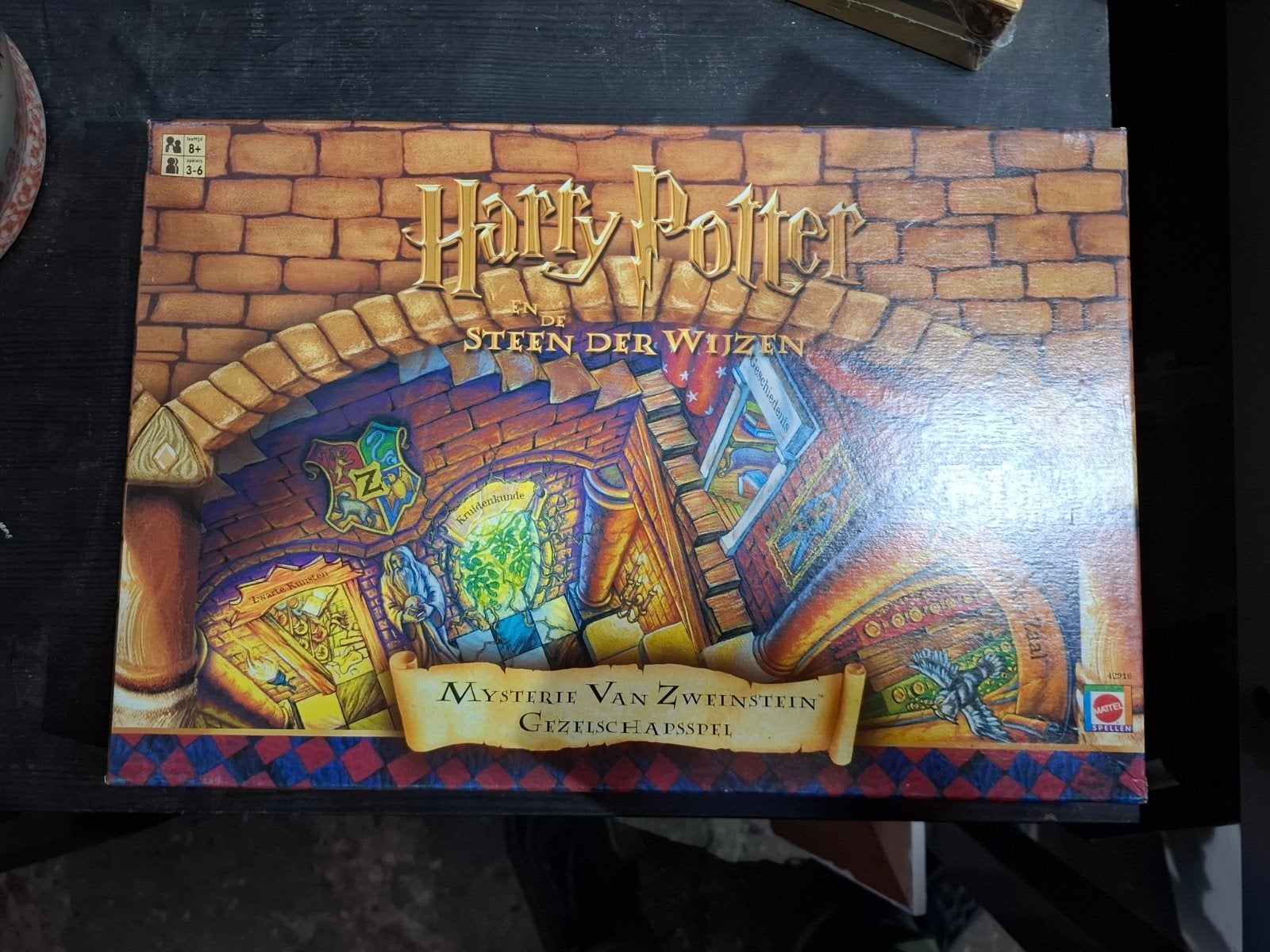 Harry Potter Gezelschapsspellen Wegisweg & Steen der Wijzen, Mattel, Gebruikt, Ophalen of Verzenden, Drie of vier spelers