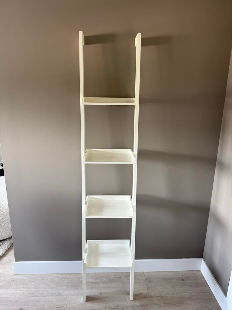 Wit wandrek / ladderrek met 4 planken, Ophalen of Verzenden, Gebruikt