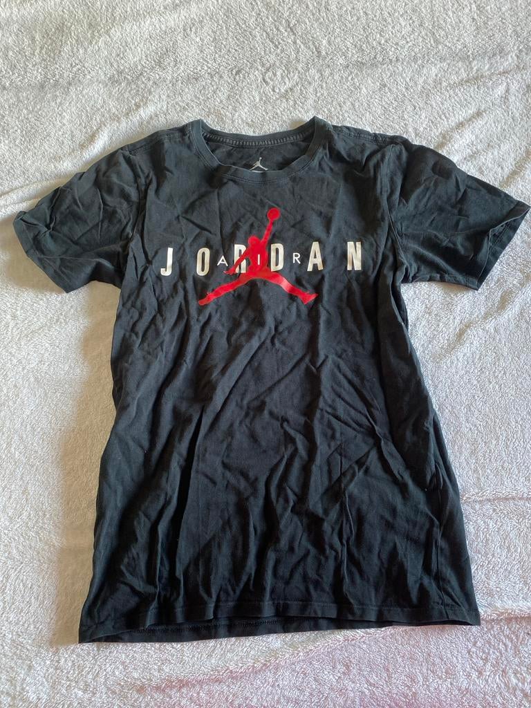 Zwart Jordan T-shirt Maat S, Ophalen of Verzenden, Gedragen, Maat 46 (S) of kleiner, Zwart