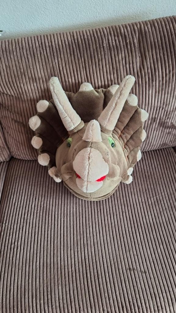 Dinosaurus Adam the Triceratops kop, Ophalen of Verzenden, Zo goed als nieuw, Overige typen, Middelgroot (20 tot 80 cm)