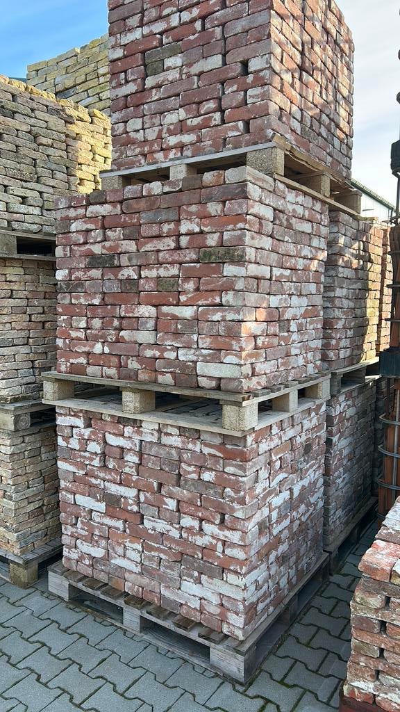 6600 stuks Rood/bruine metselstenen, Doe-het-zelf en Verbouw, Metselstenen, Ophalen, Zo goed als nieuw, Bakstenen