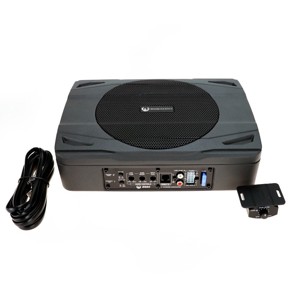 Phoenix Gold Z880 8″ Slim Active Subwoofer underseat, Hifi-Focus, Aalsmeerderweg 173 1432 CL, Aalsmeer, Nieuw, Ophalen of Verzenden