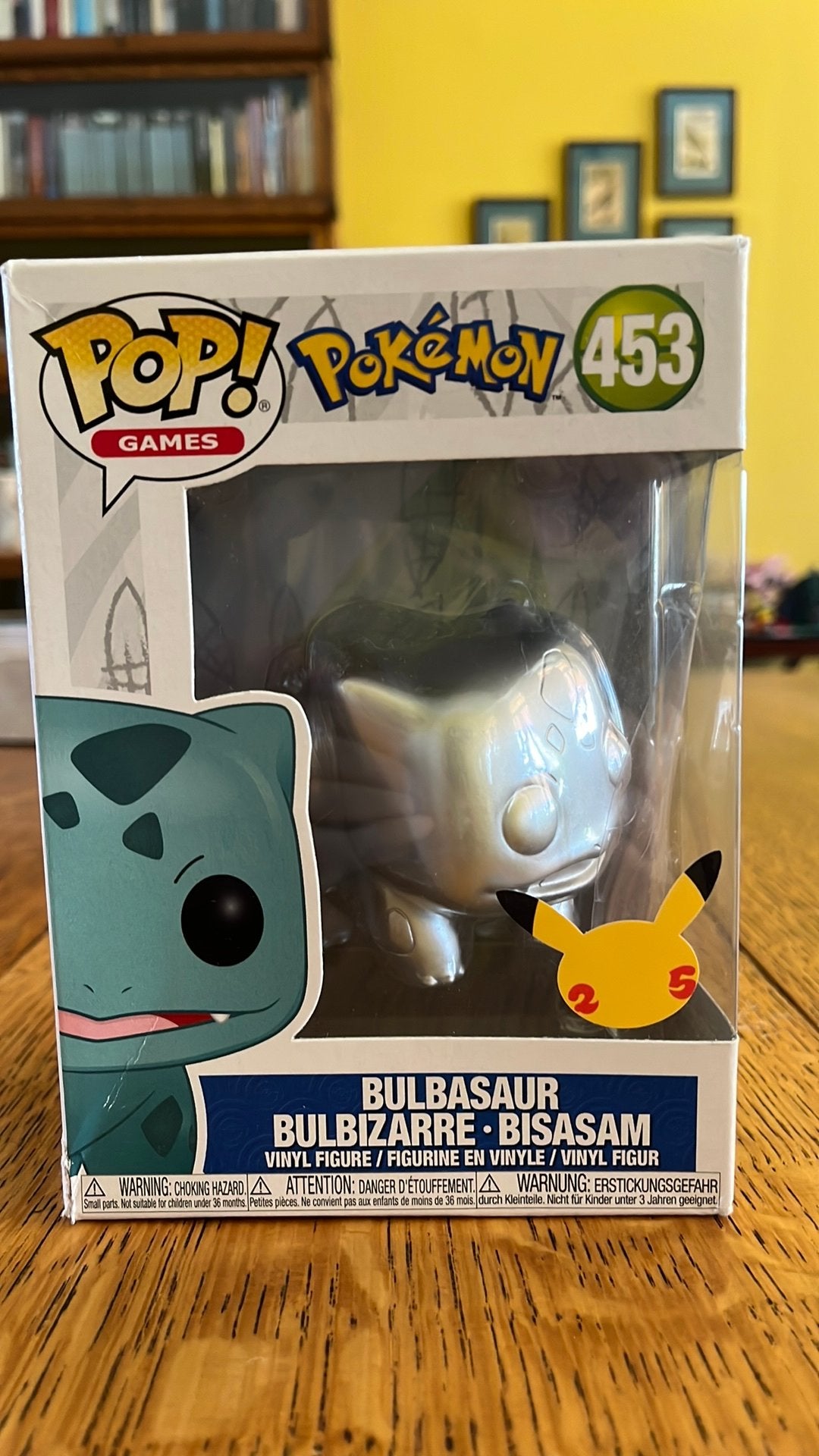 Funko pop Pokemon Bulbasaur 25th anniversary (nr.453), Ophalen of Verzenden, Zo goed als nieuw