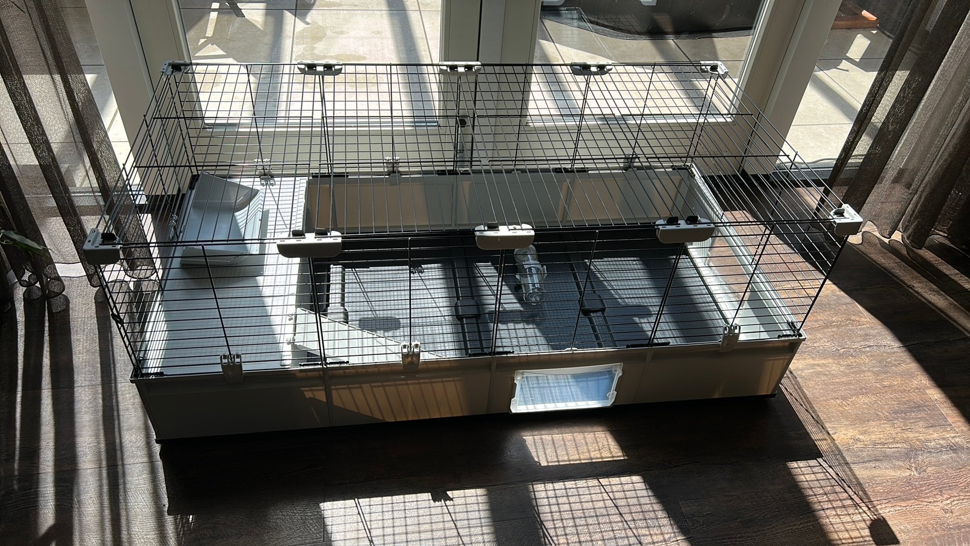 Ferplast Modular 3 konijnenkooi 144 x 72 x 56, Dieren en Toebehoren, Knaagdieren en Konijnen | Hokken en Kooien, Kooi, 110 cm of meer