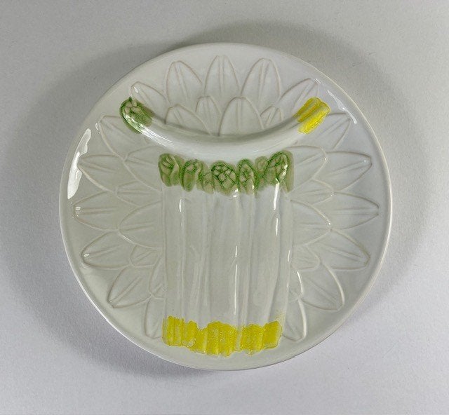 Elchinger Majolica Barbotine keramisch aspergebord, Overige typen, Ophalen of Verzenden, Zo goed als nieuw, Overige materialen