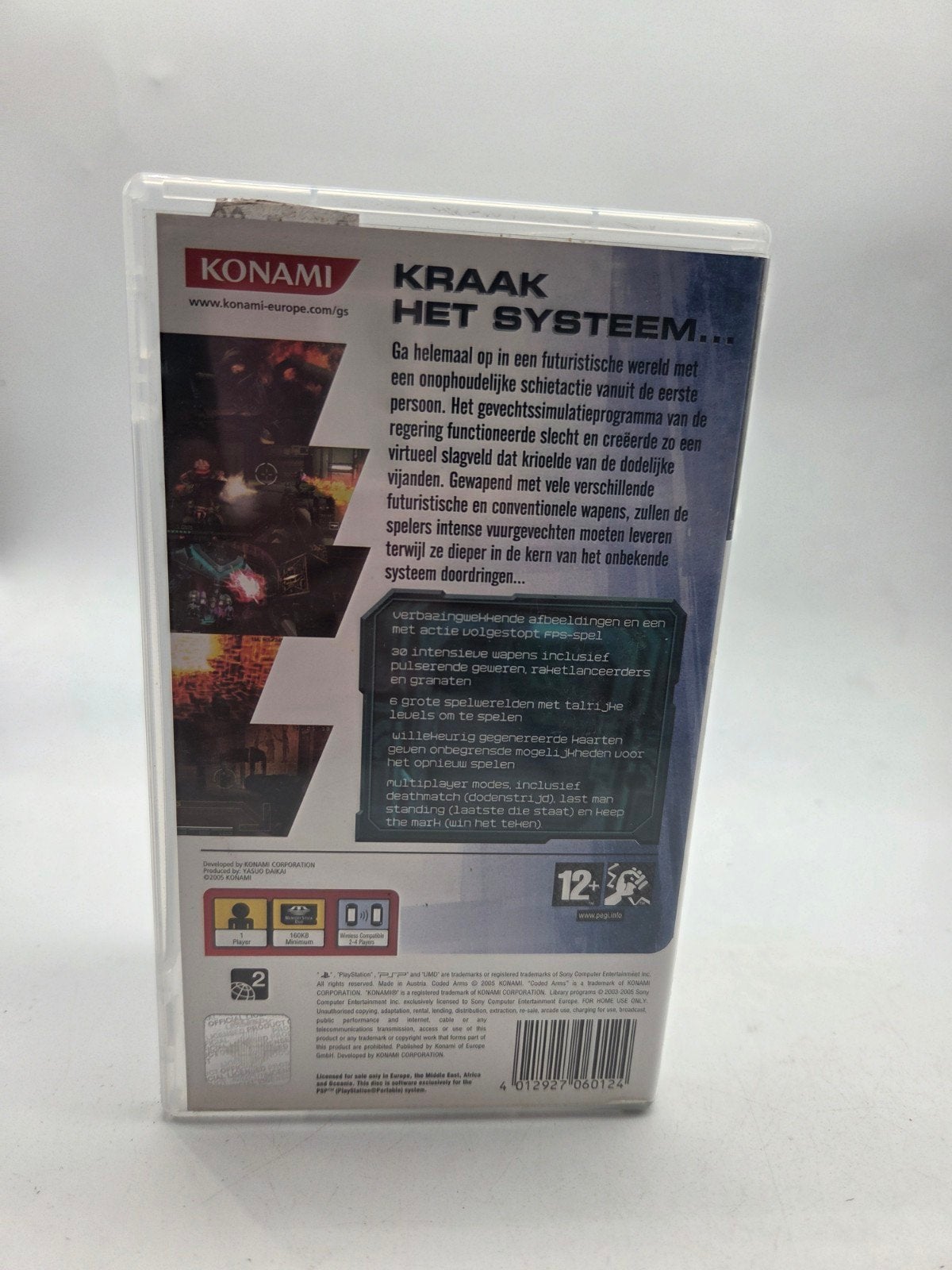 Coded Arms PSP, Spelcomputers en Games, Konami Digital Entertainment B.V., 14-16 Sheet Street, Windsor, Berkshire, SL4 1BG, UK