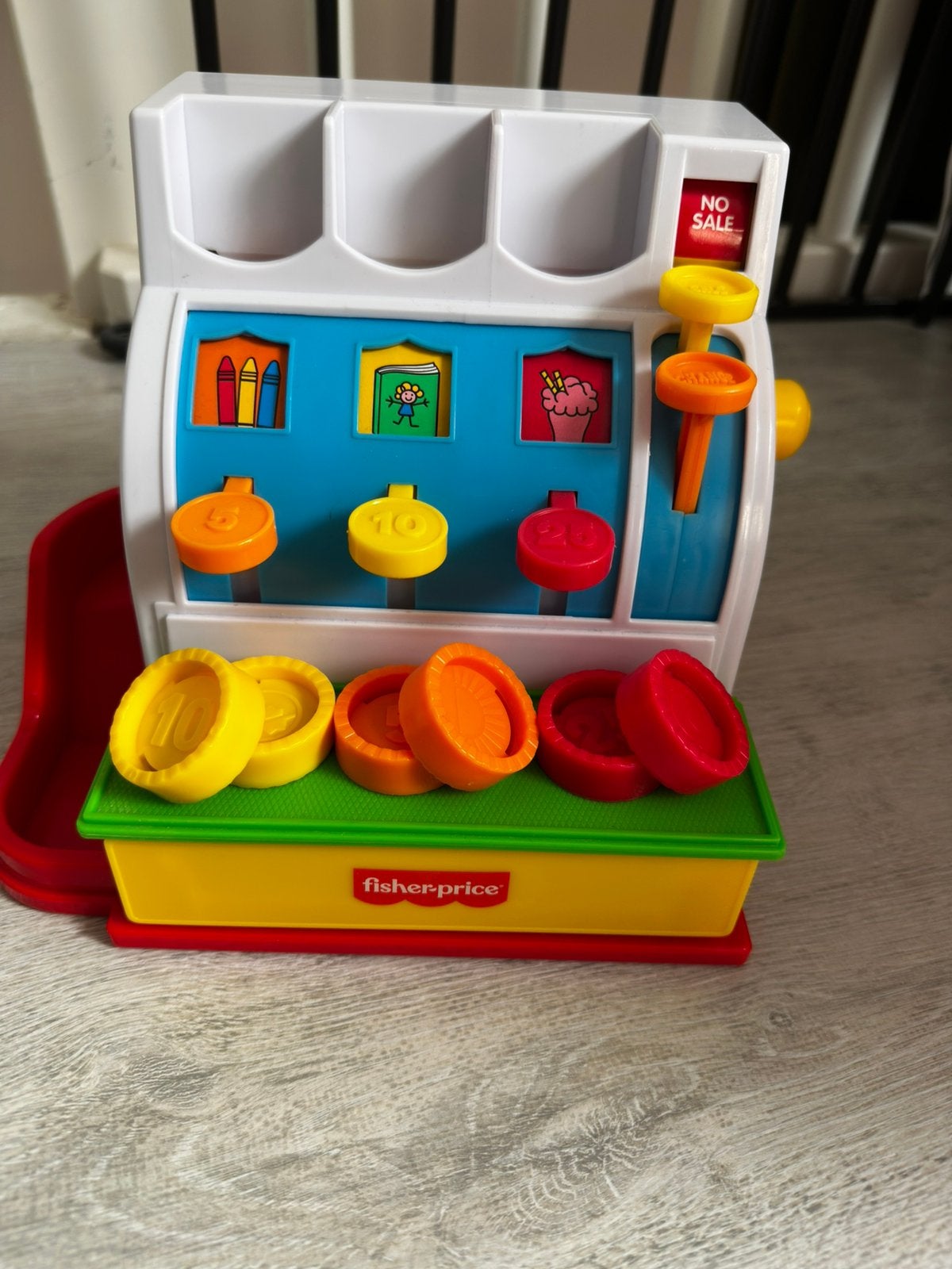 Speelgoed kassa Fisher-price, Kinderen en Baby's, Ophalen, Zo goed als nieuw, Speelset