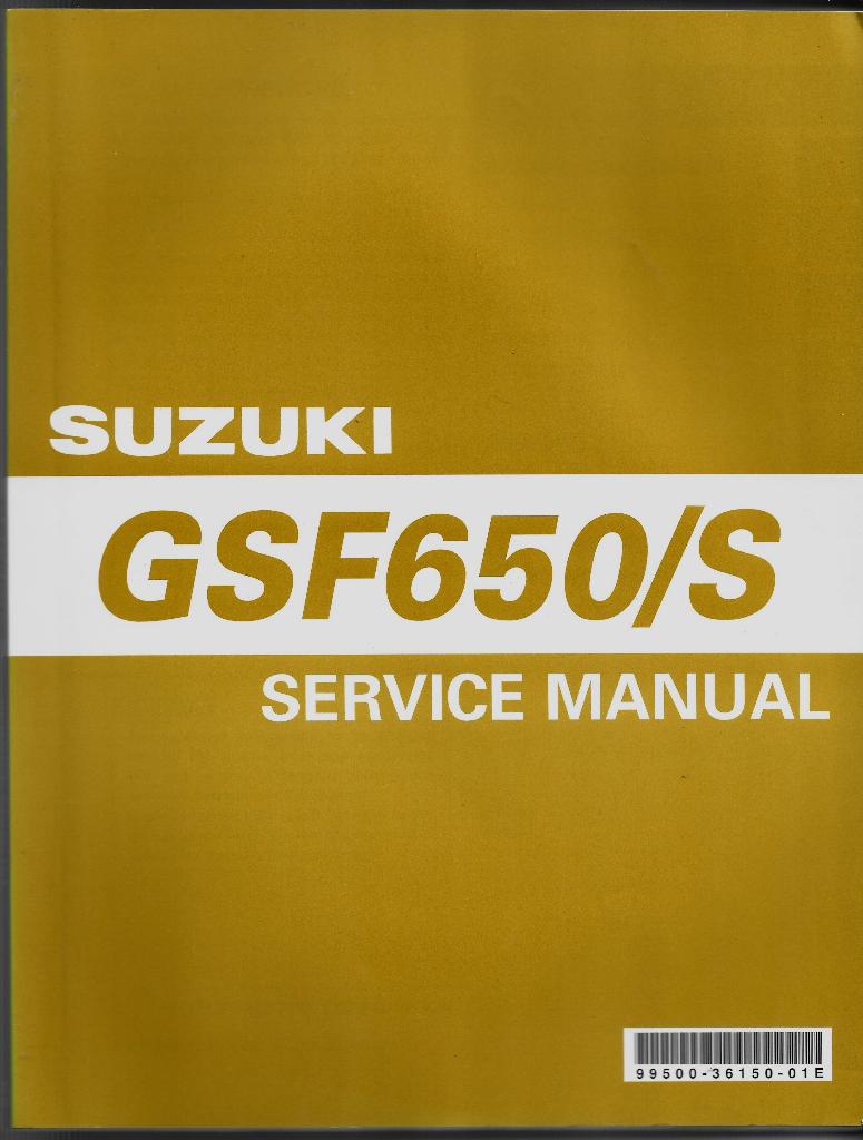 Suzuki GSF650 S Service Manual (5826z) motor, Motoren, Handleidingen en Instructieboekjes, Suzuki, Ophalen of Verzenden