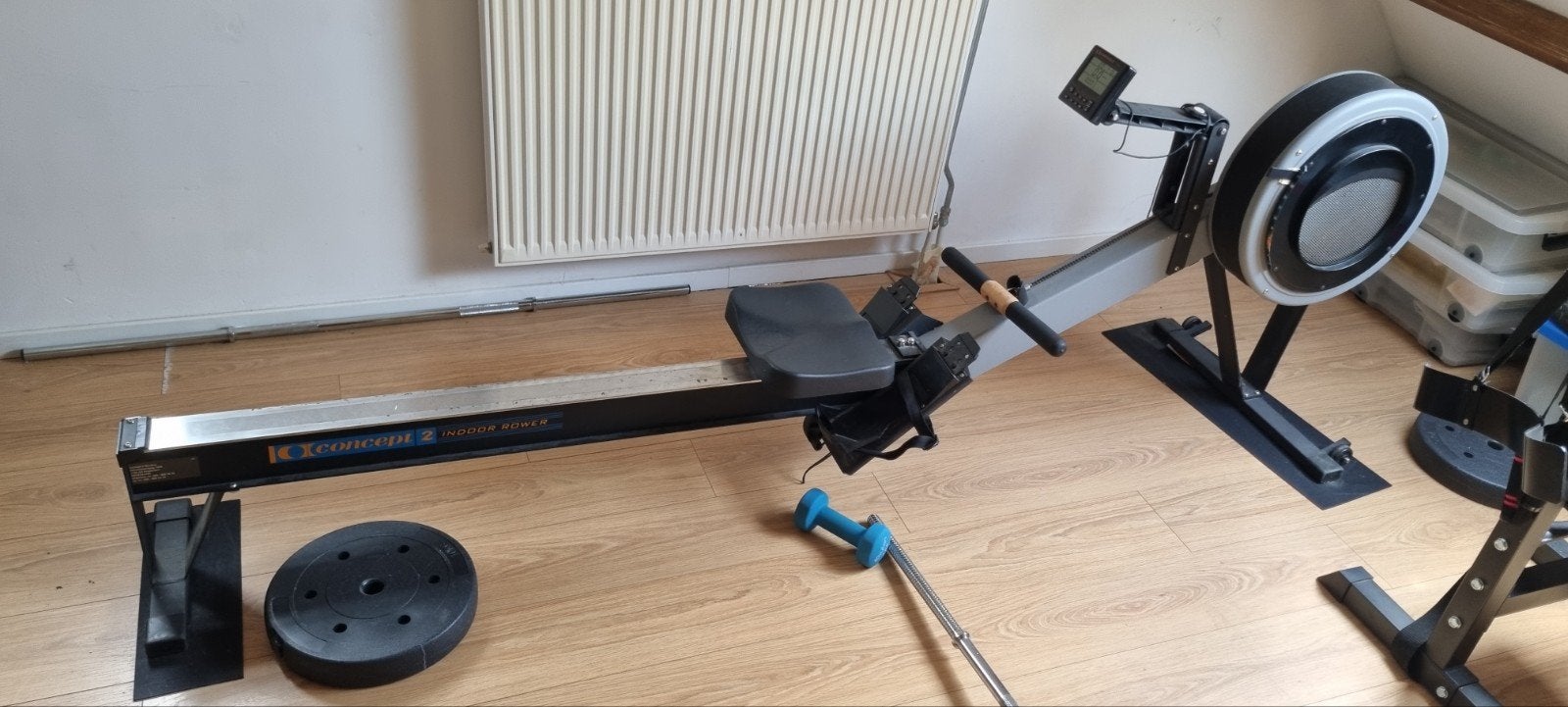 Concept 2 Indoor Roeitrainer PM2 - Goede Staat, Sport en Fitness, Fitnessapparatuur, Ophalen, Benen, Gebruikt, Metaal