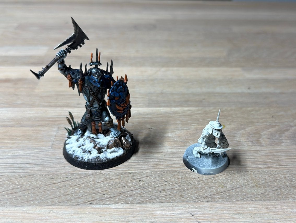 Warhammer Kruleboyz - Killaboss with Stab-grot, Ophalen of Verzenden, Zo goed als nieuw, Warhammer