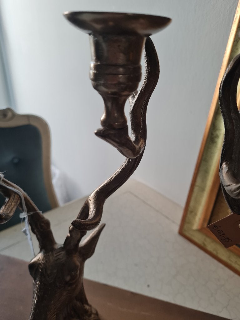 Zware kwaliteit kandelaar hert House of Baroque p/st 49.95, Heikant 21 Kaatsheuvel, Belle Vieille Brocante, Nieuw, Ophalen of Verzenden