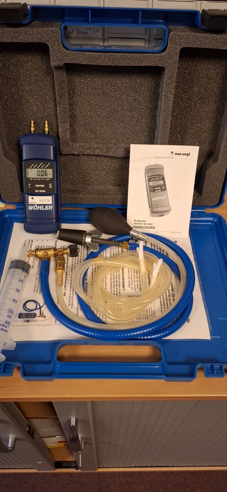 monox drukverschil meter, Doe-het-zelf en Verbouw, Meetapparatuur, Ophalen, Zo goed als nieuw, Druk