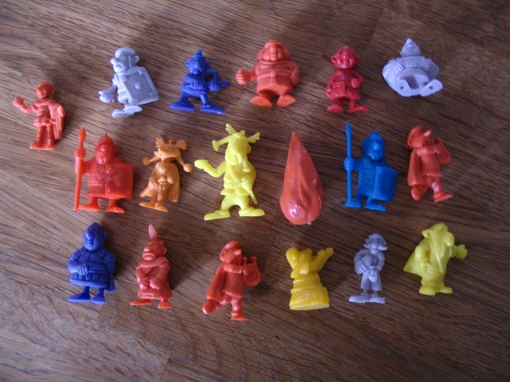 70's Asterix poppetjes van Dargaux (18 stuks), Ophalen of Verzenden, Gebruikt