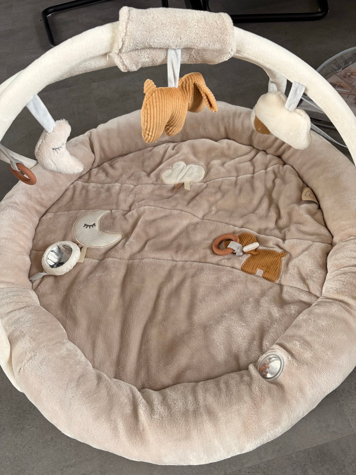 Nattou Baby Activity Gym - Zacht Speelkleed met Speelbogen, Ophalen of Verzenden, Zo goed als nieuw, Babygym