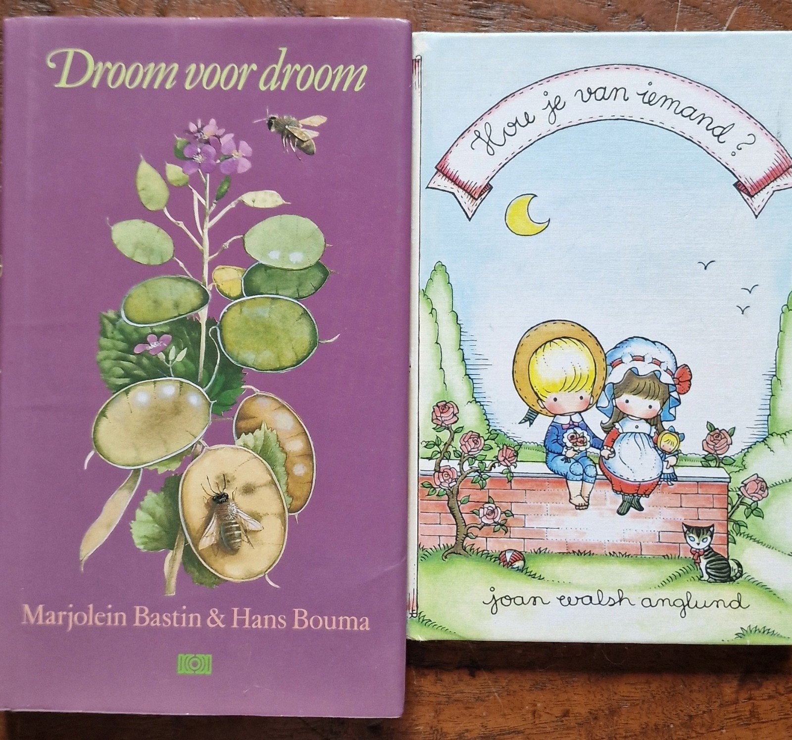 2 boeken: Droom voor Droom & Hou je van iemand?, Ophalen of Verzenden, Zo goed als nieuw, Marjolein Bastin, Hans Bouma, Joan Walsh Anglund