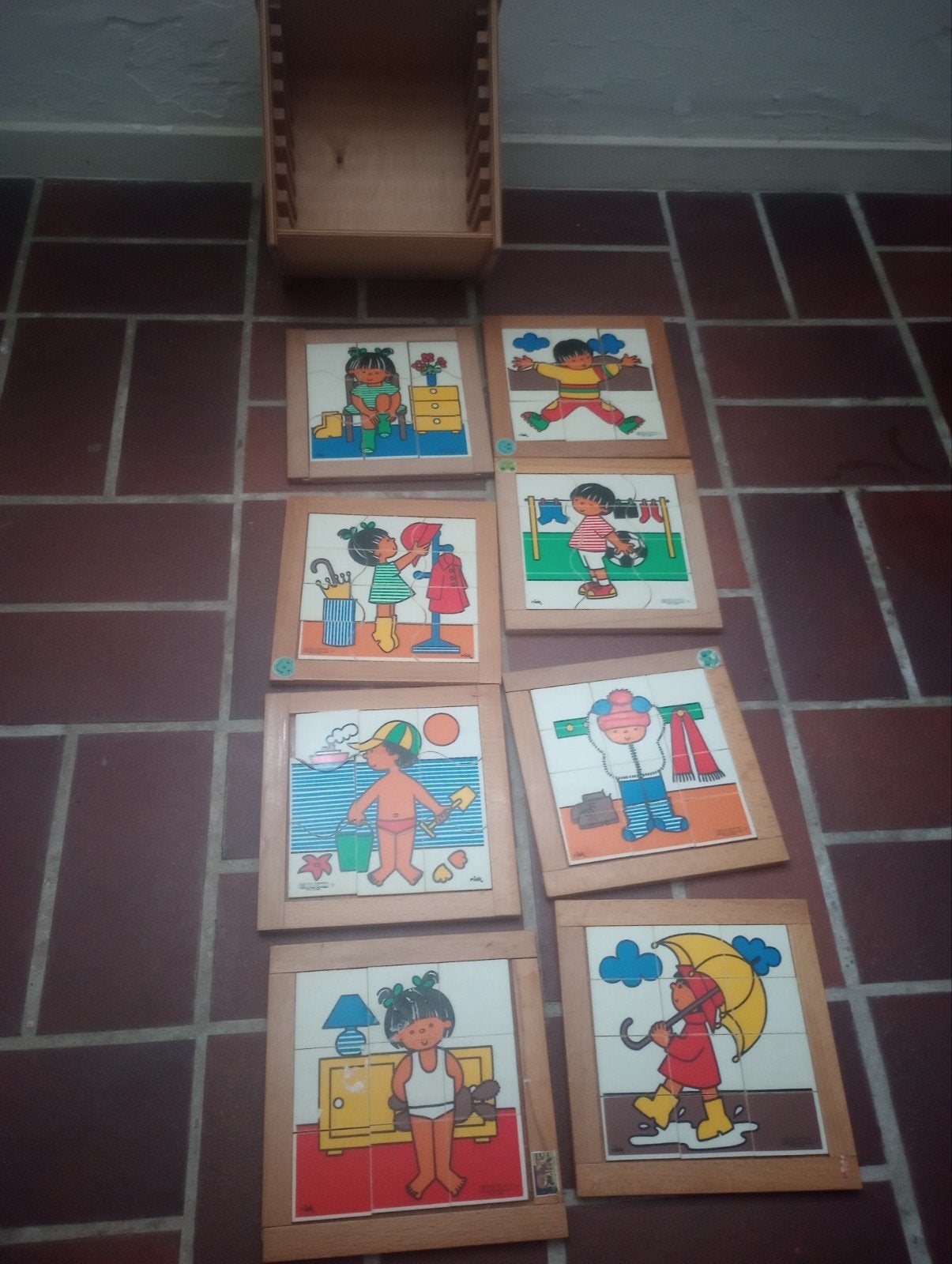 houten speelgoed vintage, Ophalen, Gebruikt