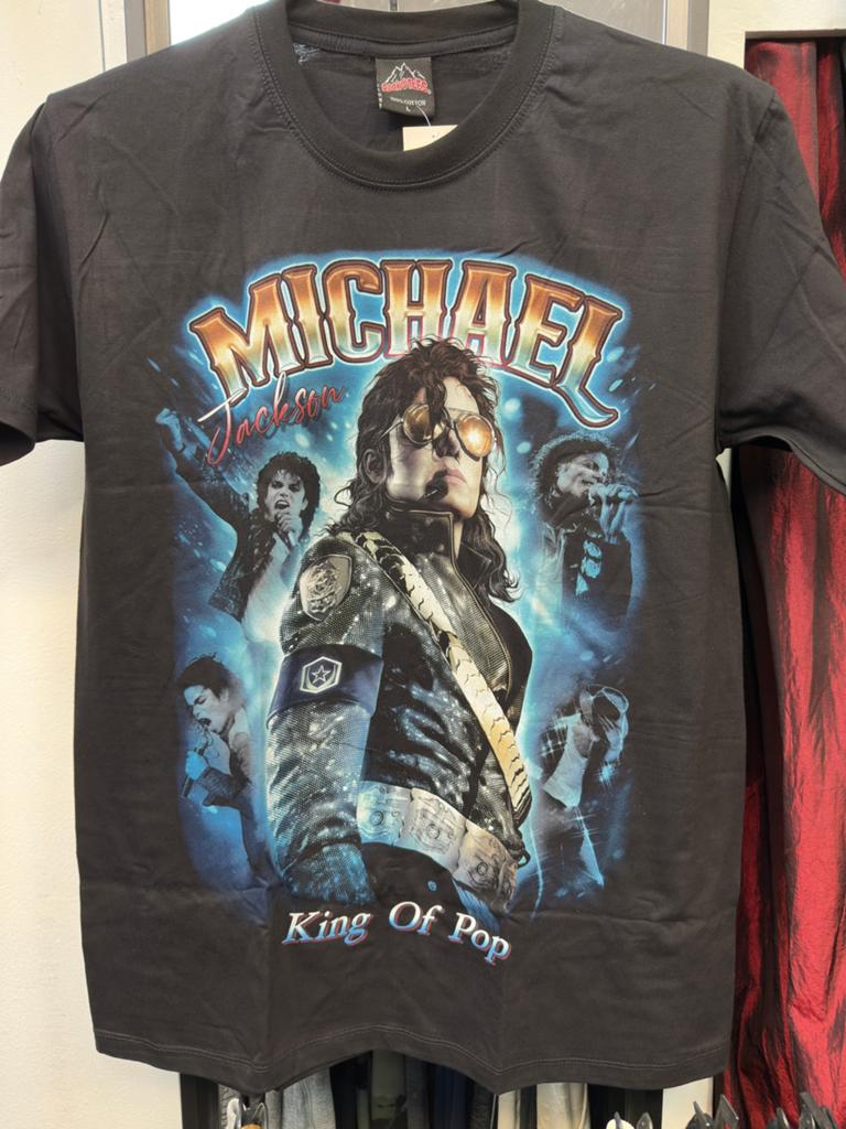 Michael jackson t-shirt maat L glow in the dark, Ophalen of Verzenden, Nieuw, Maat 52/54 (L), Zwart