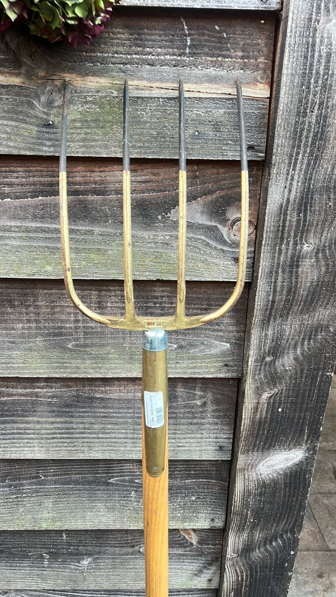TEAB stalvork 4-tand/ riek/ spitvork zeer netjes, Tuin en Terras, Ophalen, Zo goed als nieuw