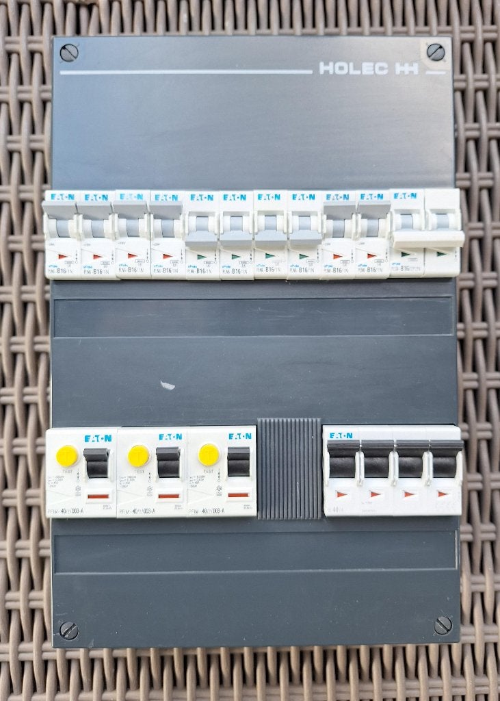 Holec Eaton groepenkast meterkast Fornuisgroep stoppenkast, Ophalen of Verzenden, Gebruikt, Eaton, Overige typen