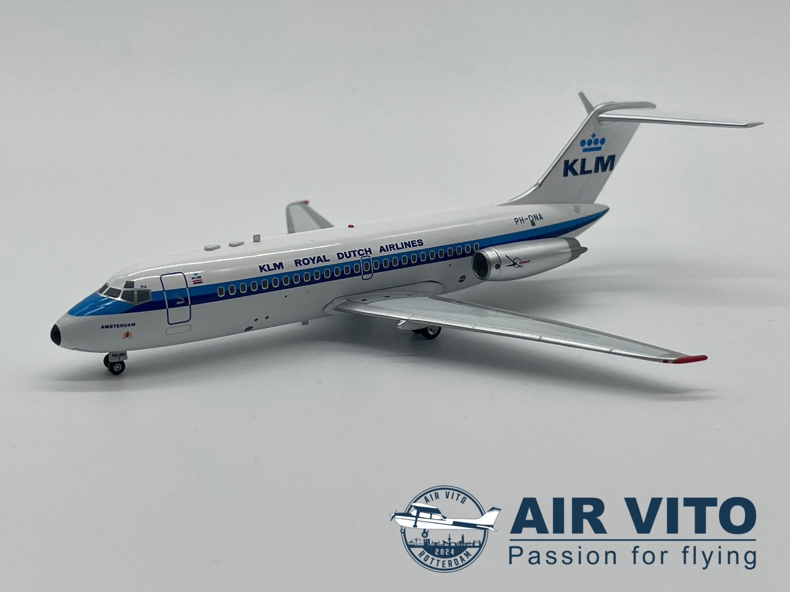 Douglas DC9-15 KLM "City of Amsterdam" PH-DNA, Verzamelen, 2992jb, Schaalmodel, Ophalen of Verzenden, Operations@airvito.com