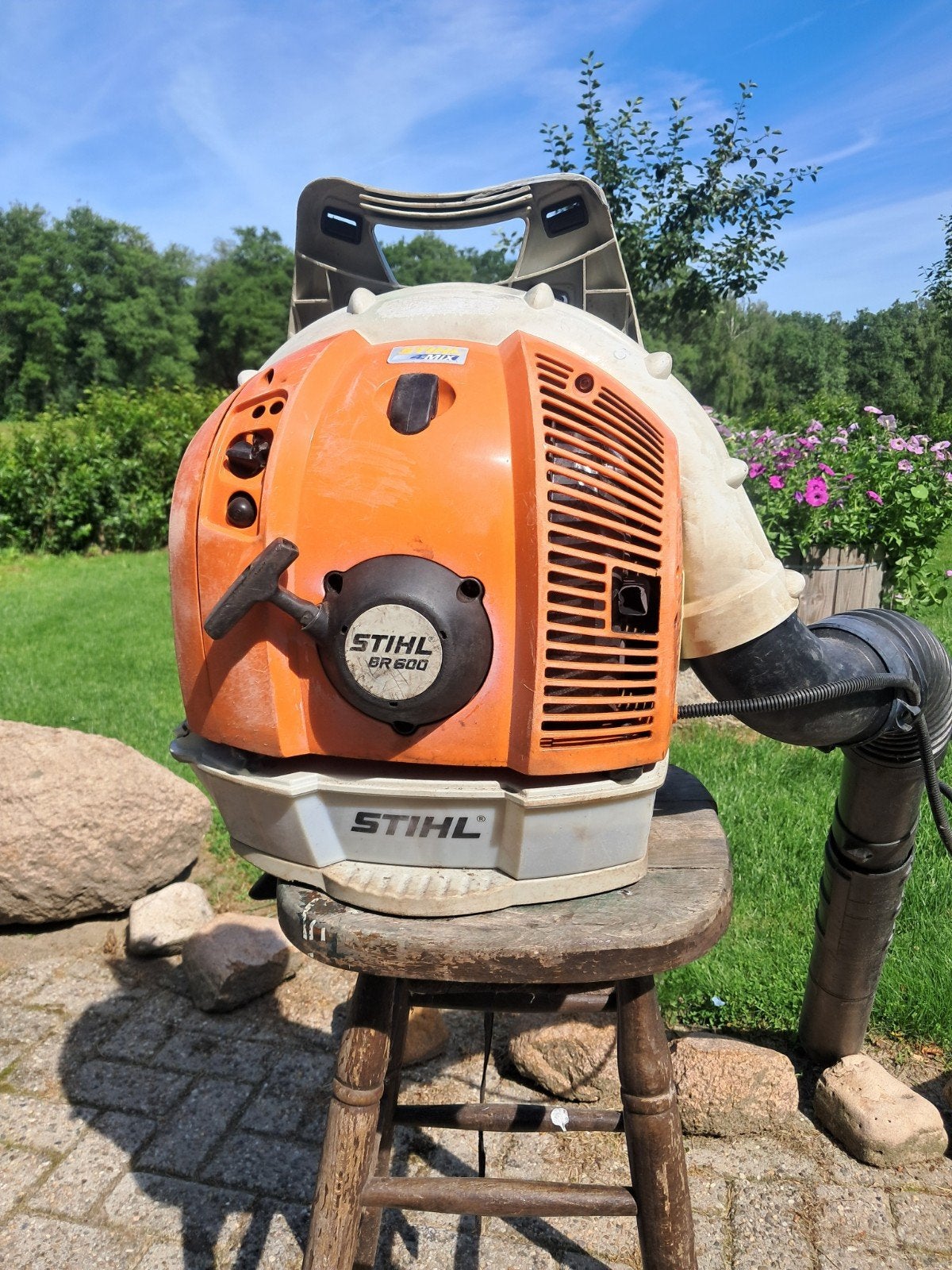 Stihl br600 ruggedragen professionele bladblazer, Ophalen, Benzine