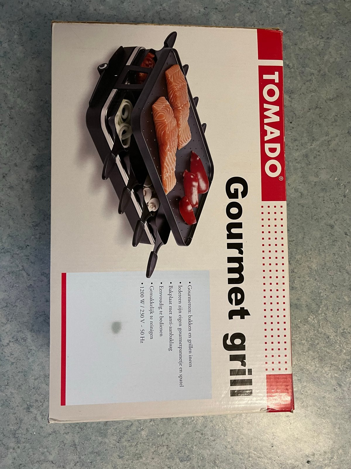 Tomado Gourmet grill NIEUW IN DOOS incl. spatels, Ophalen of Verzenden, Nieuw, 4 t/m 7 personen