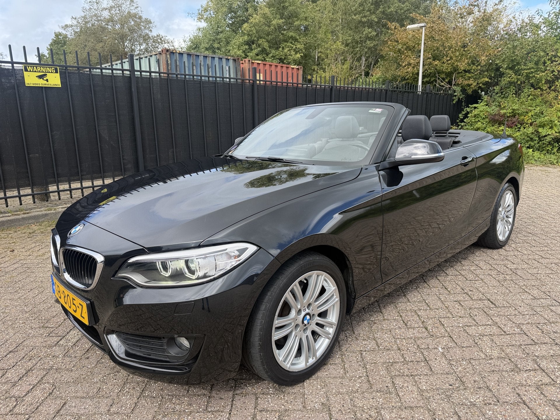 BMW 2 Serie Cabrio 220i Autom/Tiptr High Executive Leer/Stoe, Auto's, Automaat, Achterwielaandrijving, Gebruikt, 4 cilinders