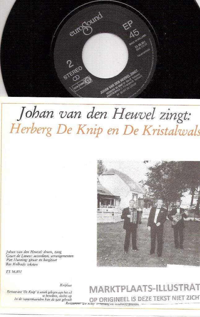 Johan vd Heuvel Kinderdijk & Weerzien In De Kaag Vinyl EP, Ophalen, Gelezen