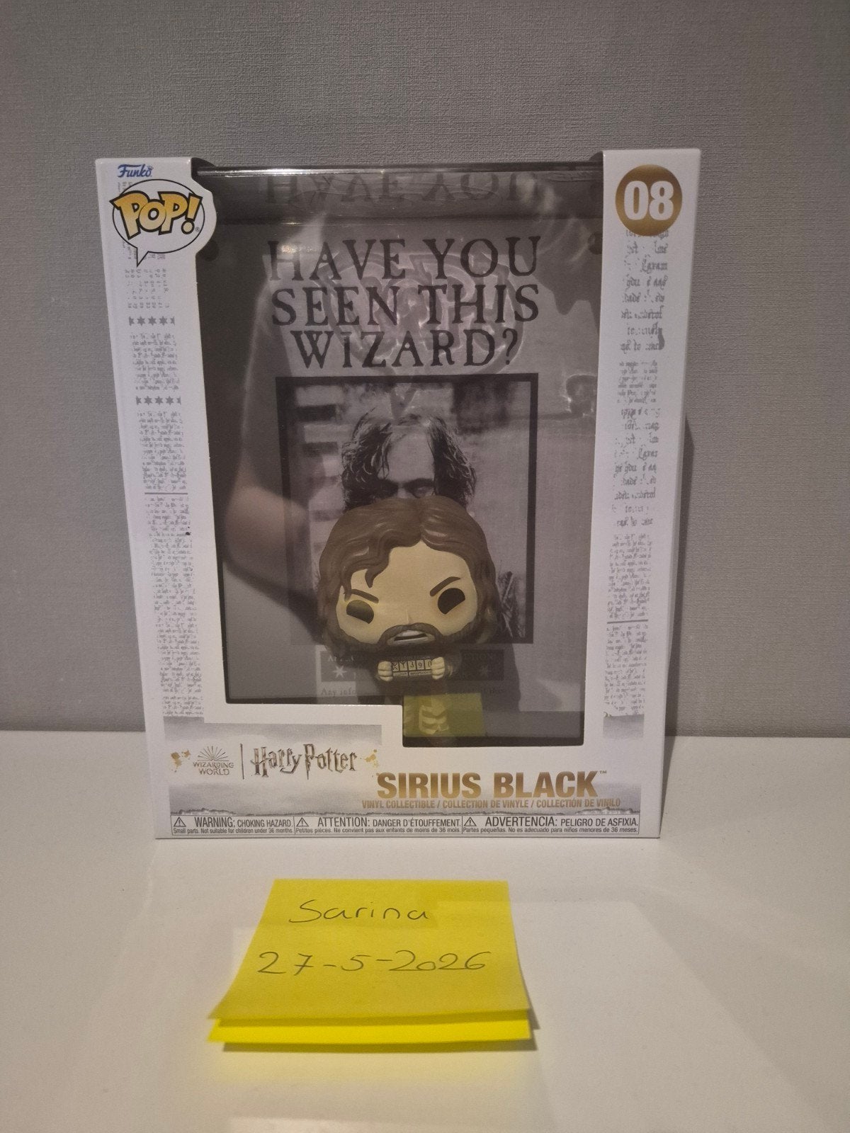 Harry potter funko pop sirius black 08, Ophalen of Verzenden, Zo goed als nieuw
