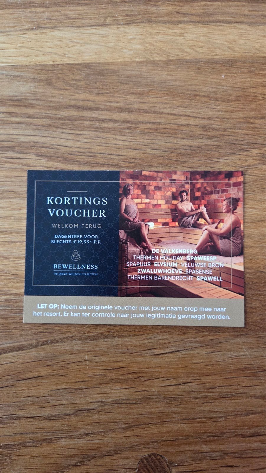 sauna bewellness korting voucher, Tickets en Kaartjes, Twee personen, Kortingsbon, Spa of Sauna