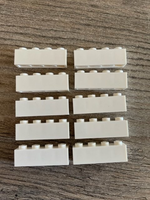 10x lego basis blokjes 1x4 wit (4), Ophalen of Verzenden, Nieuw, Losse stenen, Lego