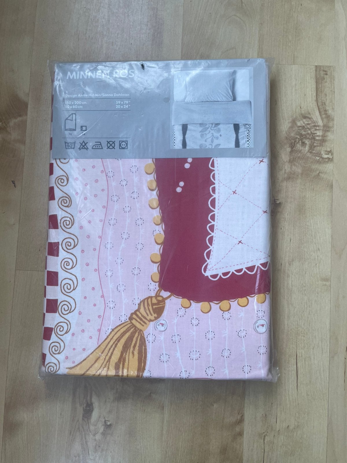 Nieuw in verpakking! Vintage IKEA Minnen Ros dekbedovertrek, Kinderen en Baby's, Ophalen of Verzenden, Zo goed als nieuw