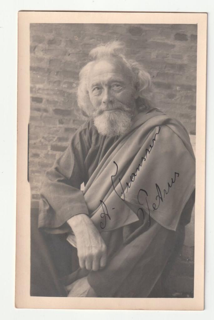 Gesigneerde fotokaart Andreas Franssen Passiespelen Tegelen, Verzamelen, Ansichtkaarten | Nederland, Verzenden, Ongelopen, Limburg